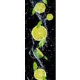 Glasbild Splashing Lime, ca. 30x80x2cm - Multicolor, MODERN, Glas (30/80/2cm) - Mömax modern living