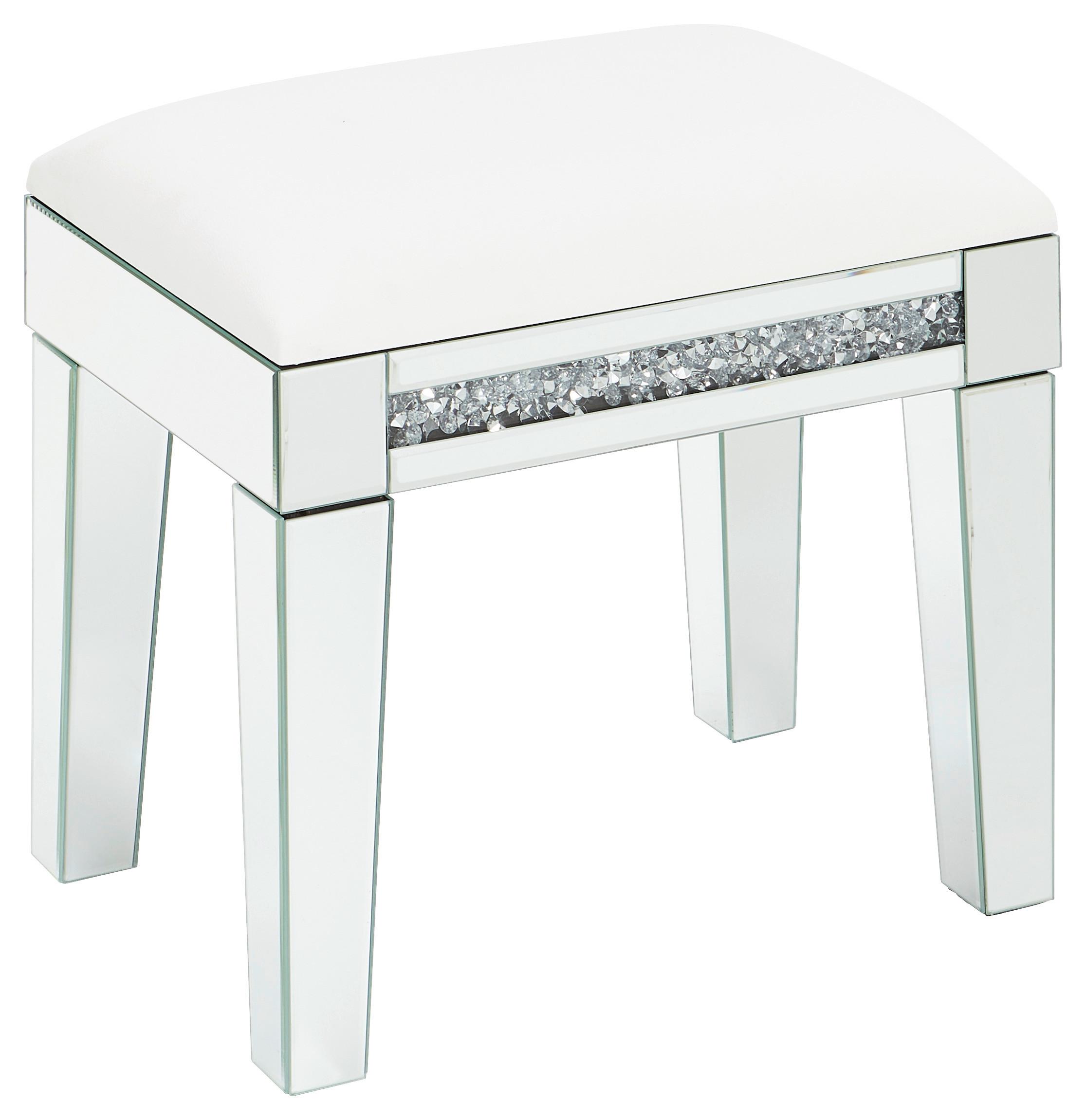 HOKER LARA - kolor srebrny/biały, Lifestyle, materiał drewnopochodny/tkanina (50/47,5/35cm) - Xora