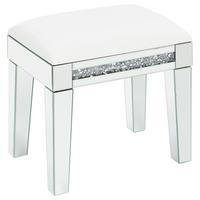 HOKER LARA - kolor srebrny/biały, Lifestyle, materiał drewnopochodny/tkanina (50/47,5/35cm) - Xora