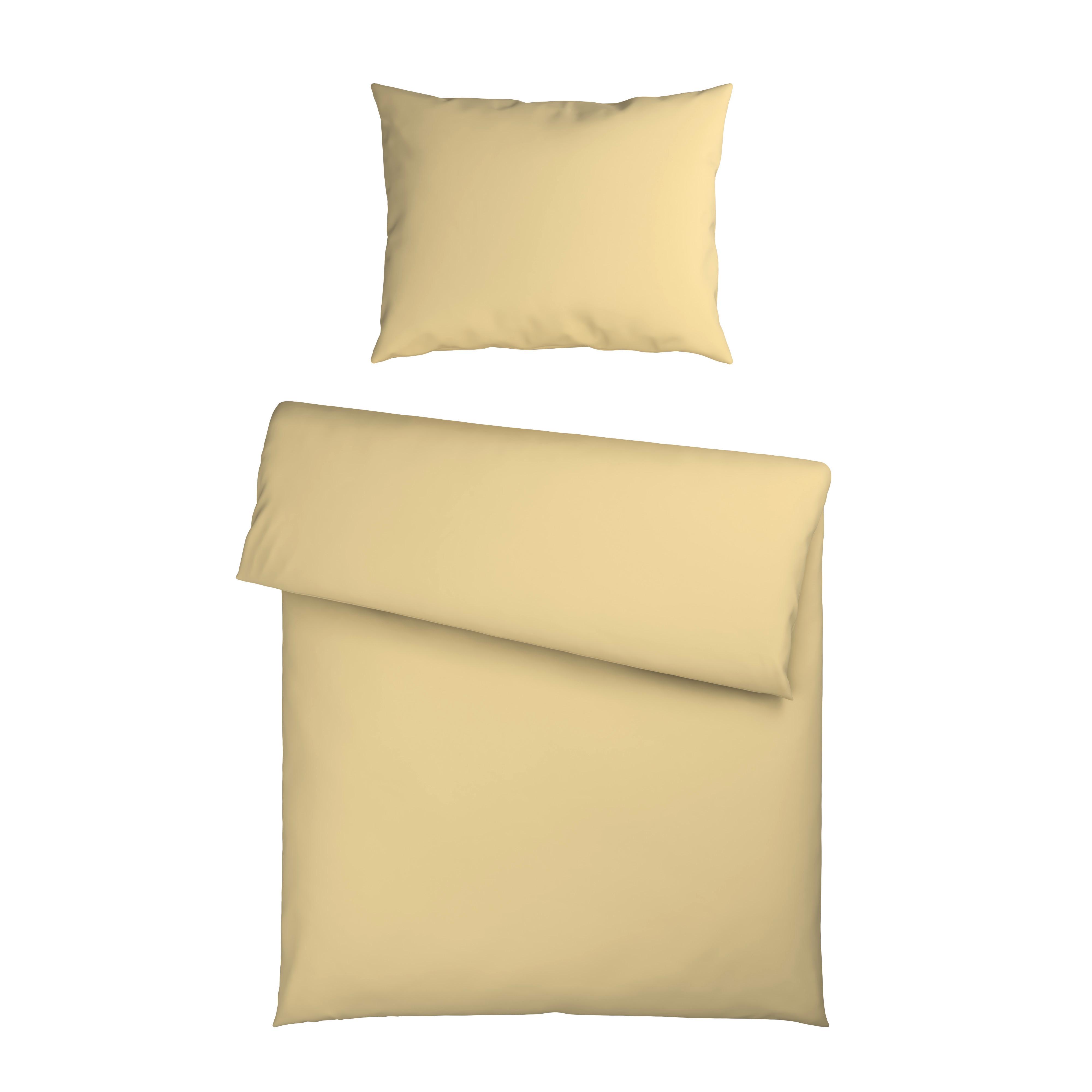 Ágyneműhuzat-garnitúra Elena - sárga, Modern, textil (140/200cm) - Mömax
