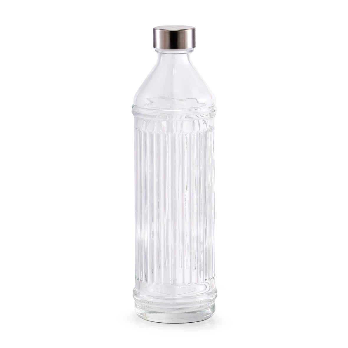 Trinkflasche 19524 Transparent ca. 970ml - Transparent, Design, Glas (8,5/8,5/29,5cm)