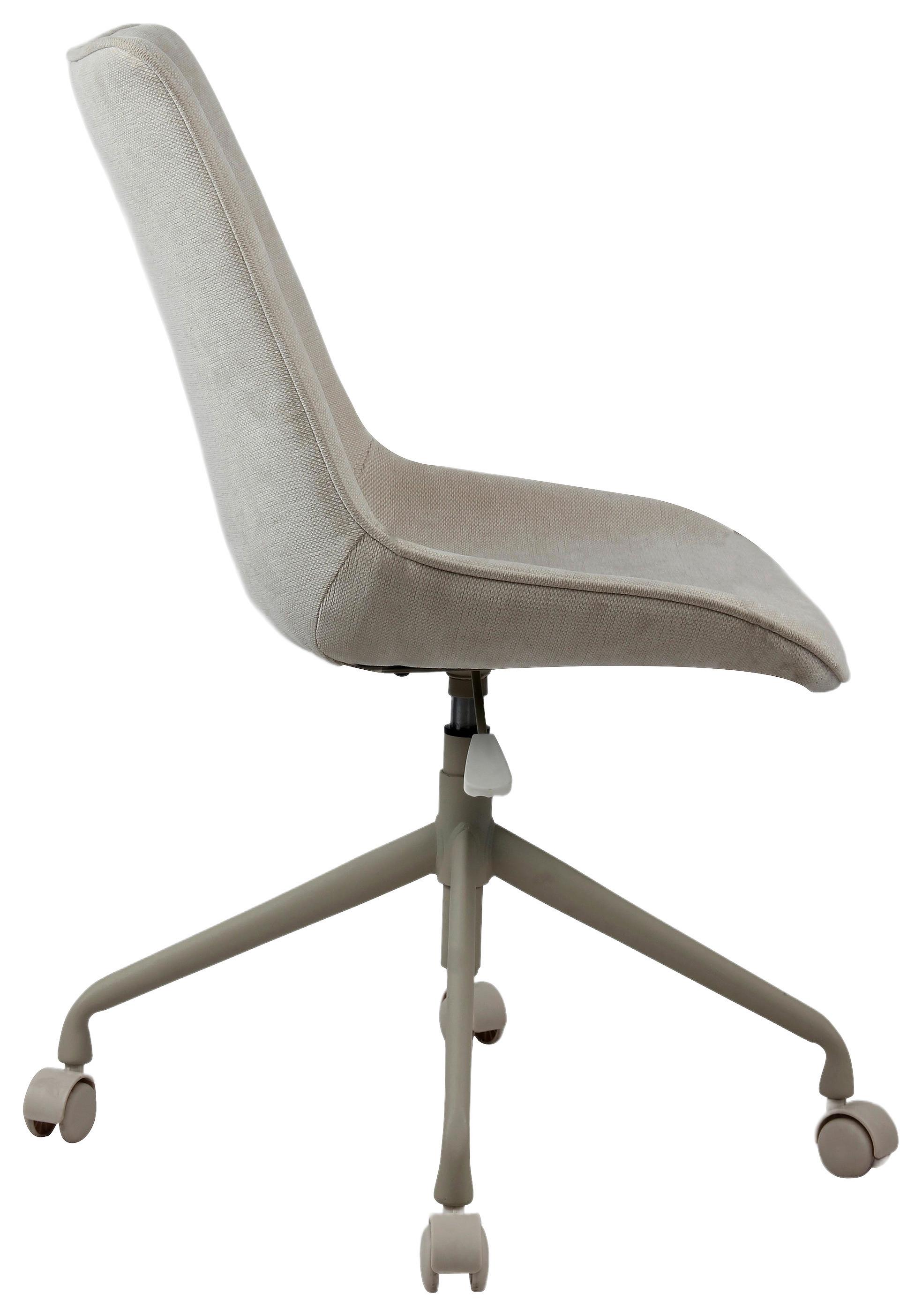 SNURRSTOL LOUIS - beige, Modern, metall/textil (53/90-100/63cm) - Mömax