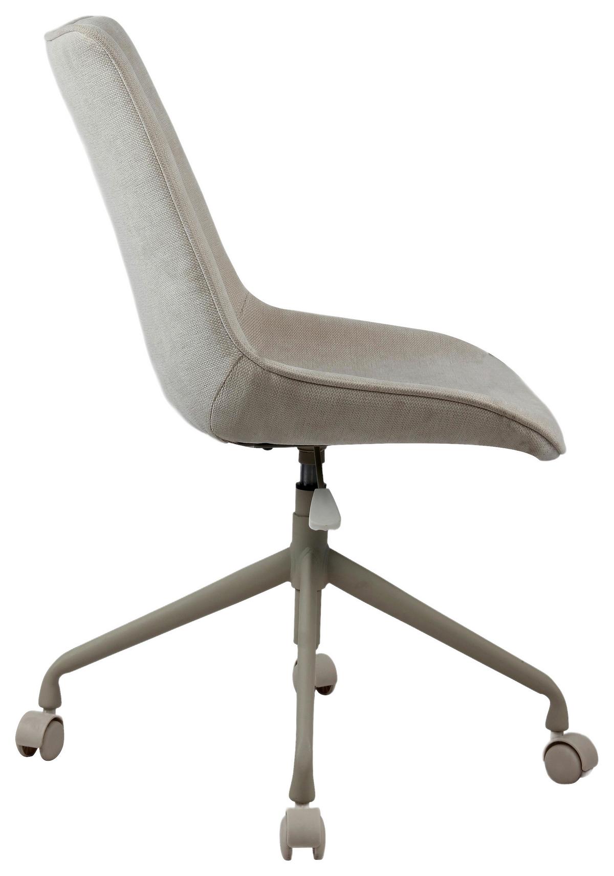 Drehstuhl Louis Beige ca. 53x90-100x63cm - Beige, MODERN, Kunststoff/Textil (53/90-100/63cm) - Mömax