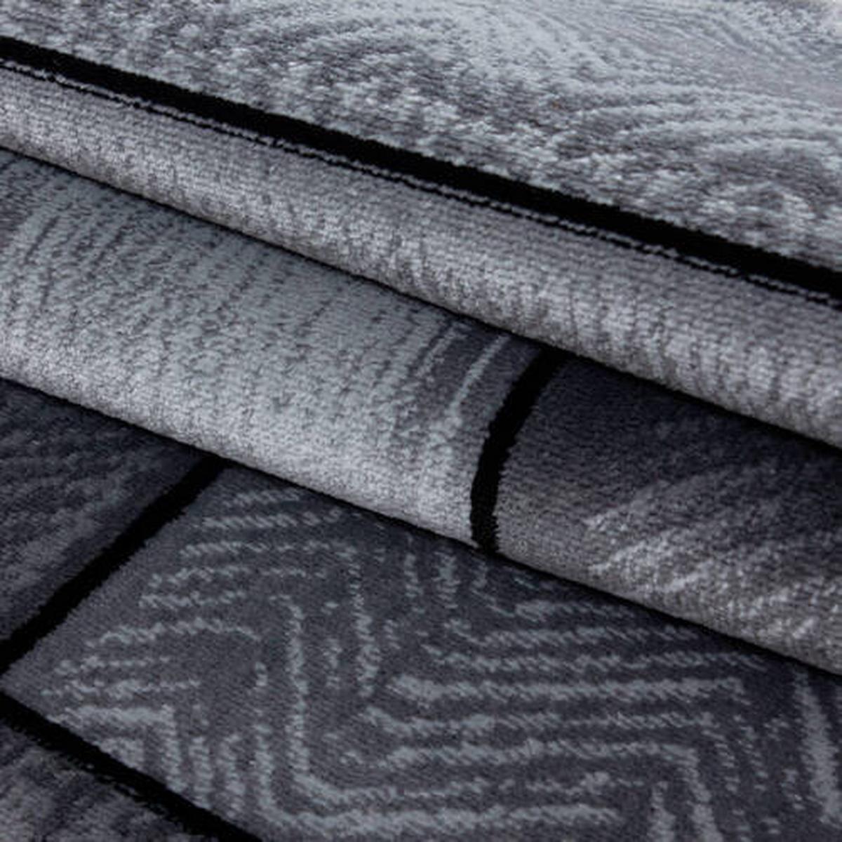 Webteppich Plus Schwarz ca. 240x340cm - Schwarz, Basics, Textil (240/340cm) - Novel