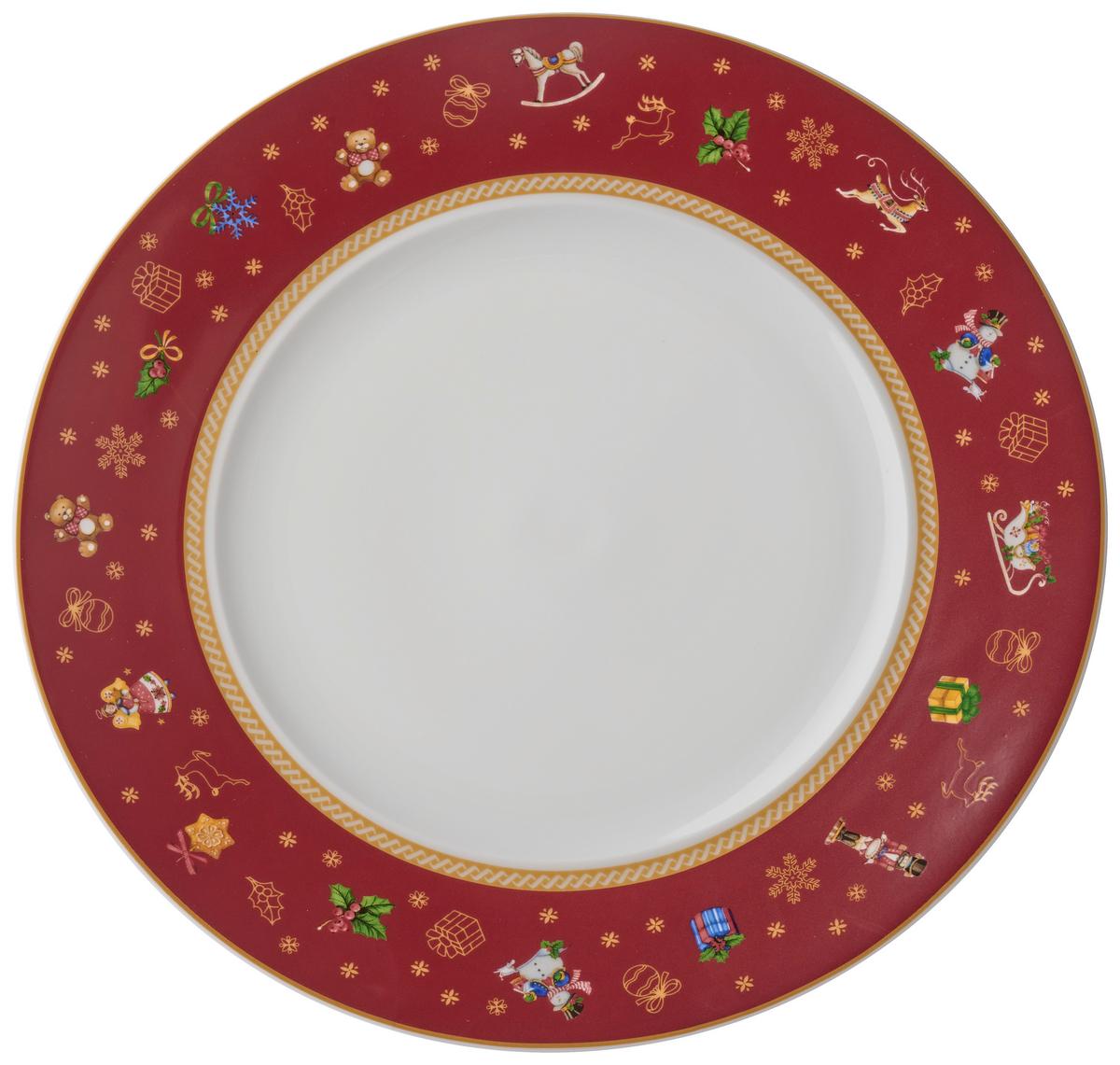 ZASTAWA STOŁOWA CHRISTMAS TOYS - czerwony, Konventionell, ceramika - X-Mas
