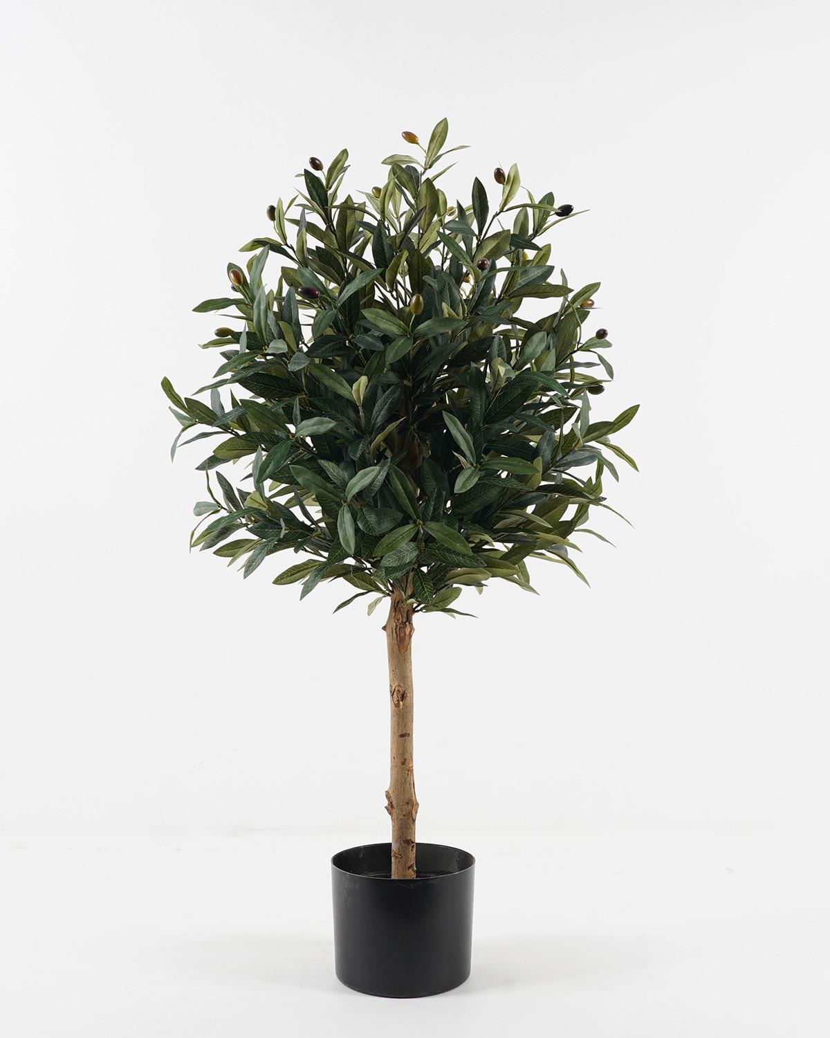 Műnövény Olive - fekete/zöld, műanyag (50/50/90cm)