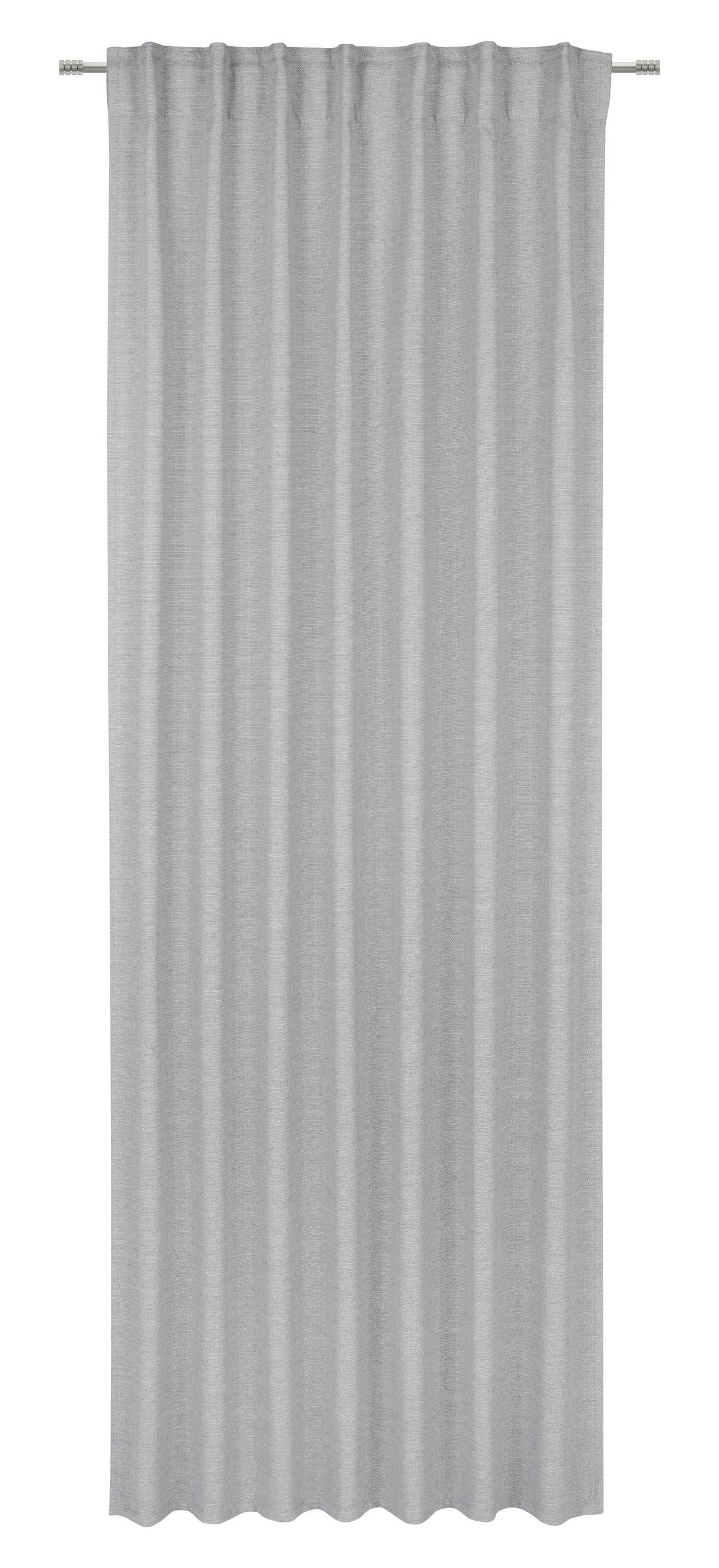 Zavesa S Toplotno Zaščito Alfi - svetlo siva, Konvencionalno, tekstil (135/255cm) - Modern Living