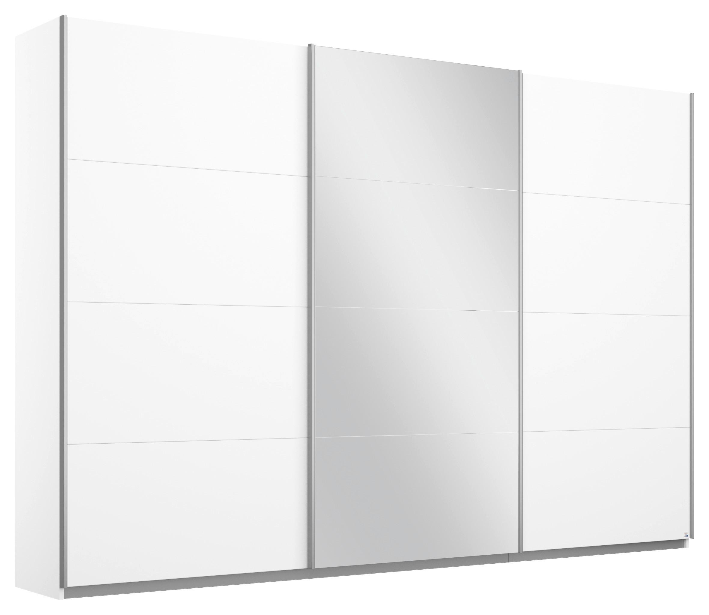 Ormar S Kliznim Vratima Belluno - bijela/boje aluminija, Moderno, drvni materijal/metal (271/230/62cm) - Modern Living