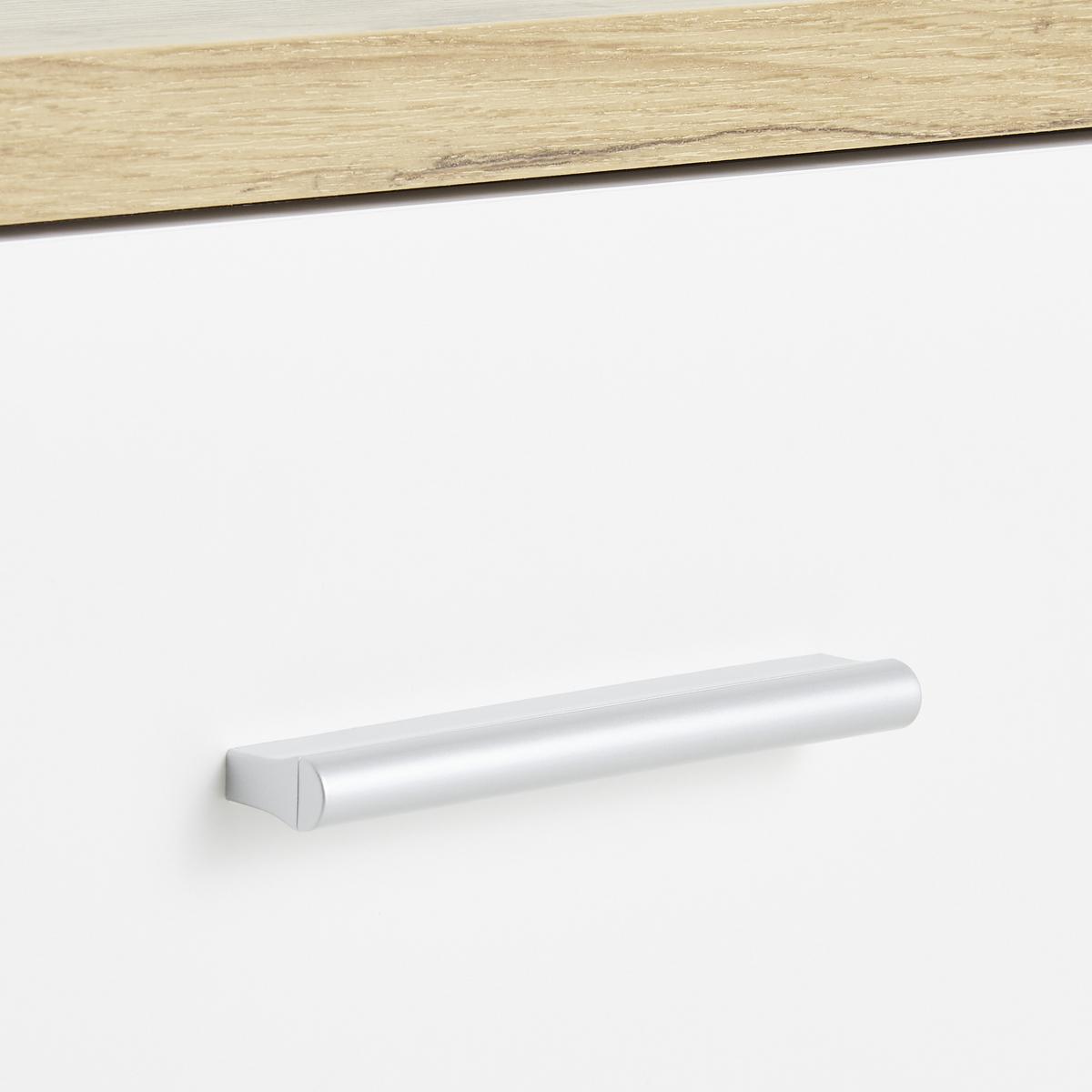 BIURKO KIMI   -HOM IN- - kolor dębowy/biały, Modern, materiał drewnopochodny/tworzywo sztuczne (120/50/75cm) - Hom`in