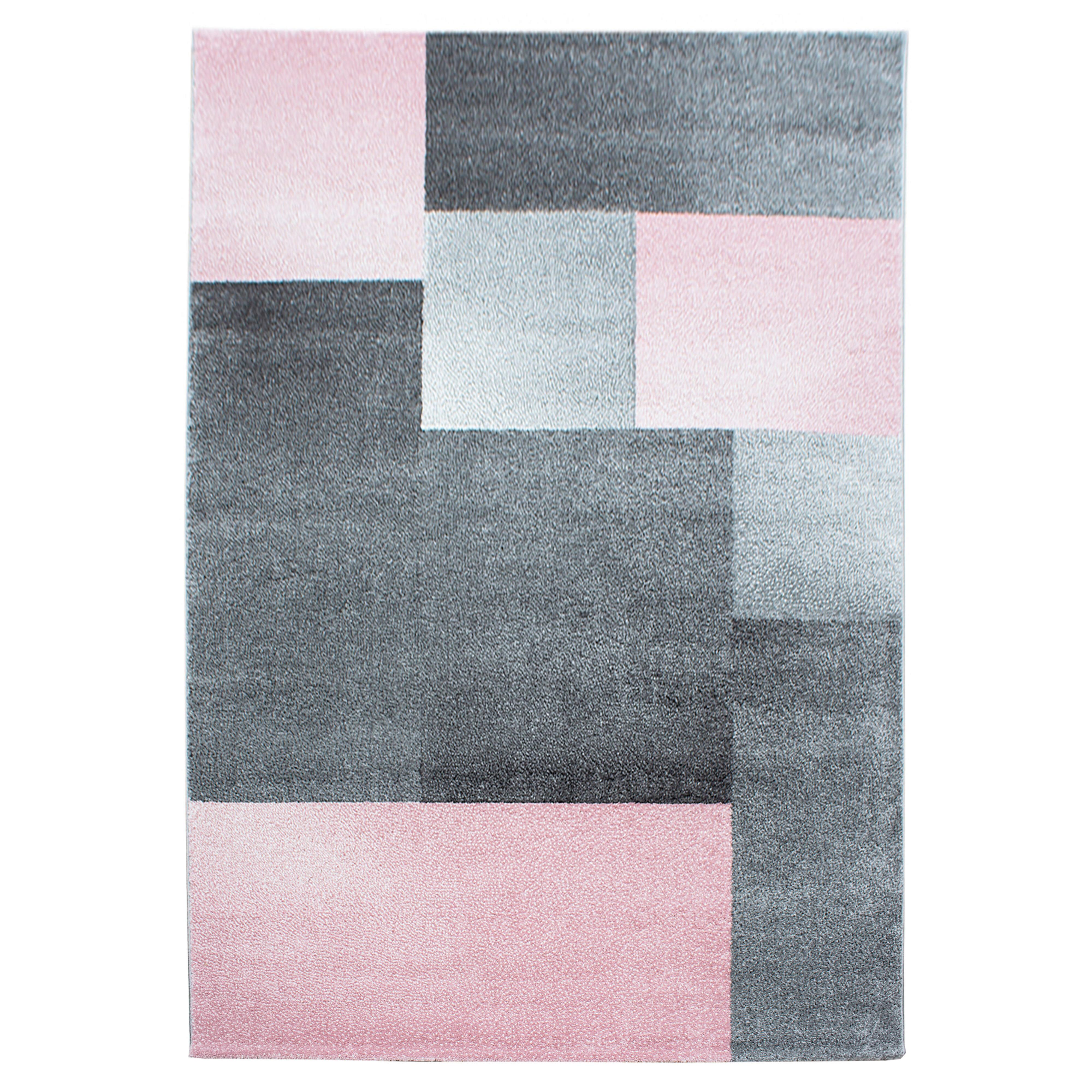 Tkana Preproga Lucca, Roza, 140x200cm - pink, Trend, tekstil (140/200cm) - Novel