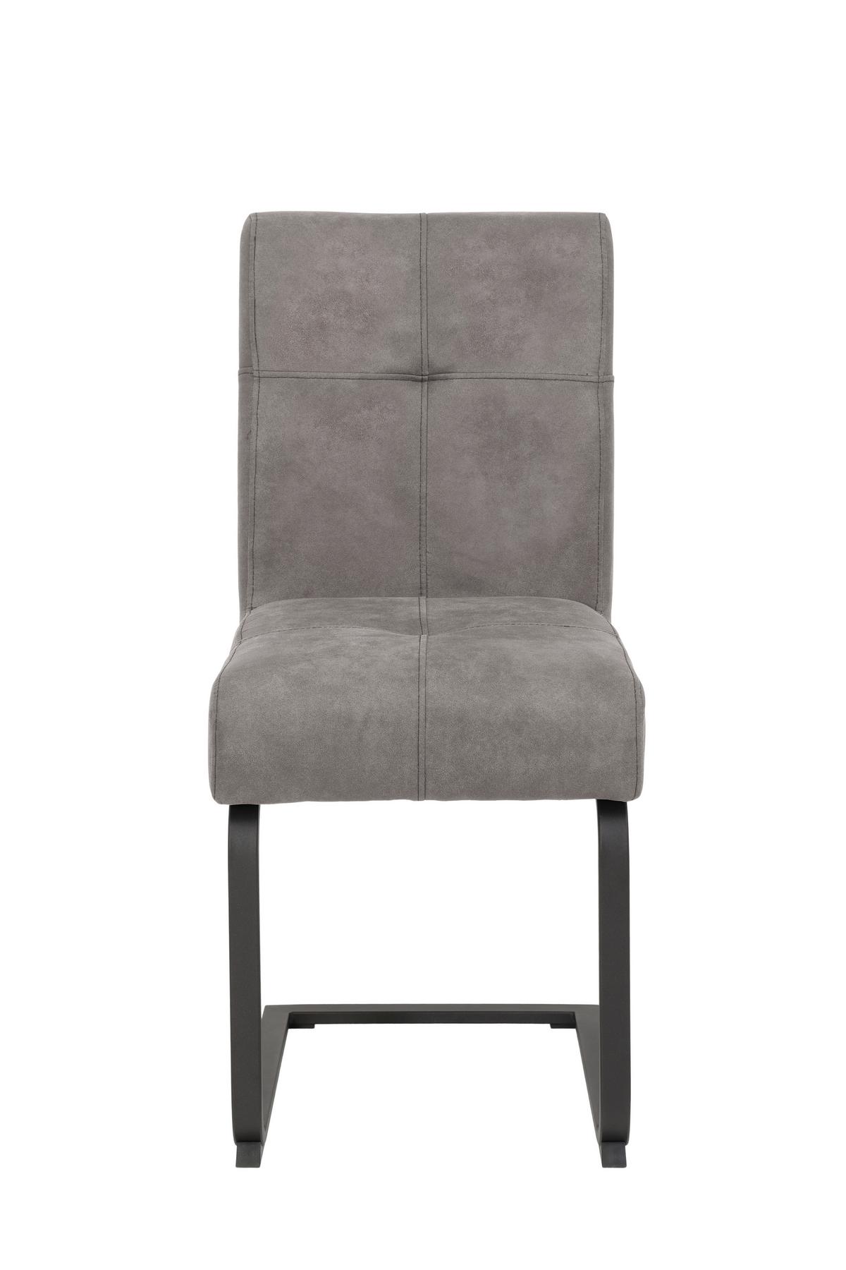 TISCHGRUPPE LUISE II G - Eiche Artisan/Grau, MODERN, Holzwerkstoff/Textil (120 - 160/76/80cm) - MID.YOU