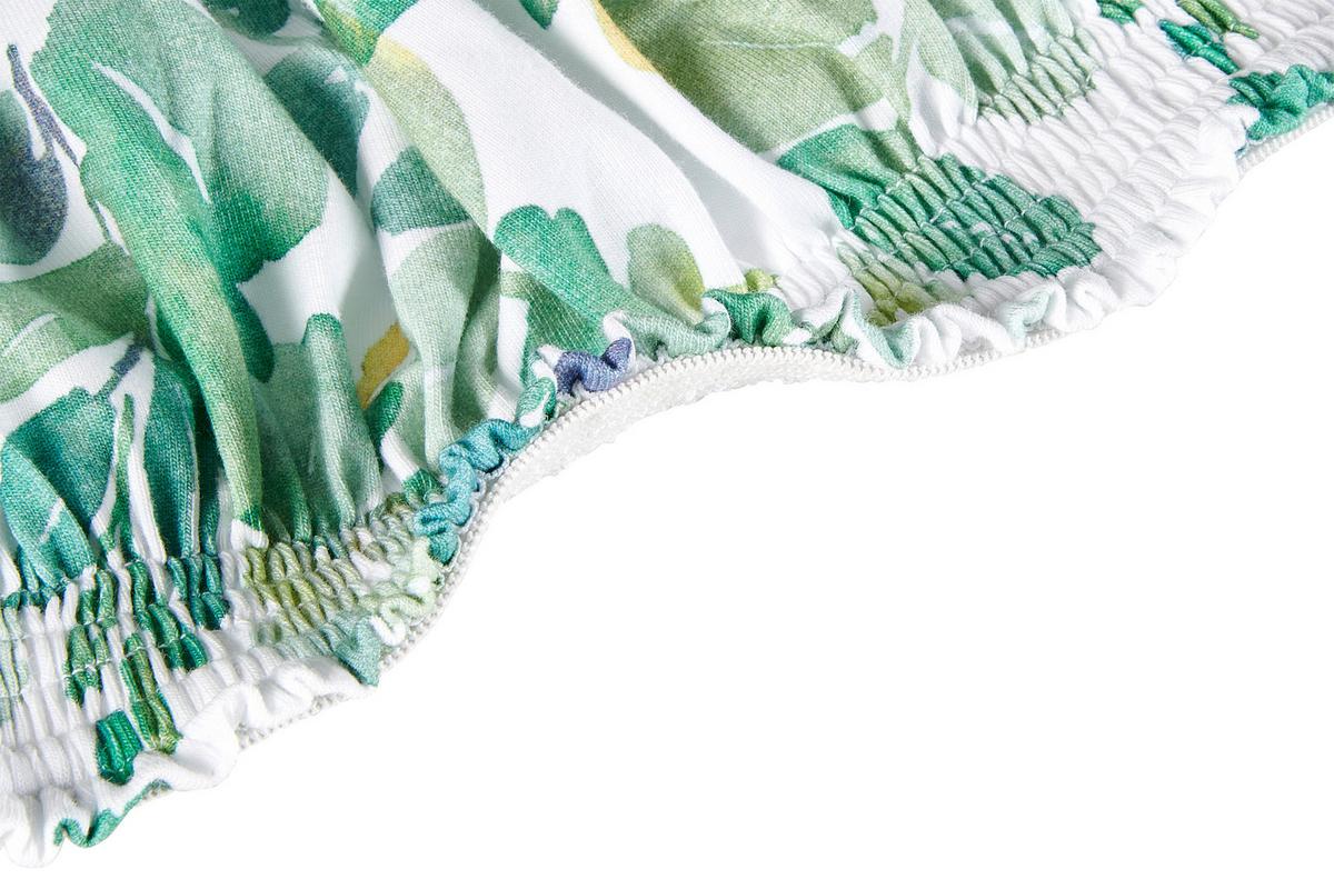 Stuhlhusse Steffi in Bunt - Weiß/Grün, KONVENTIONELL, Textil (47/47/67cm) - Modern Living