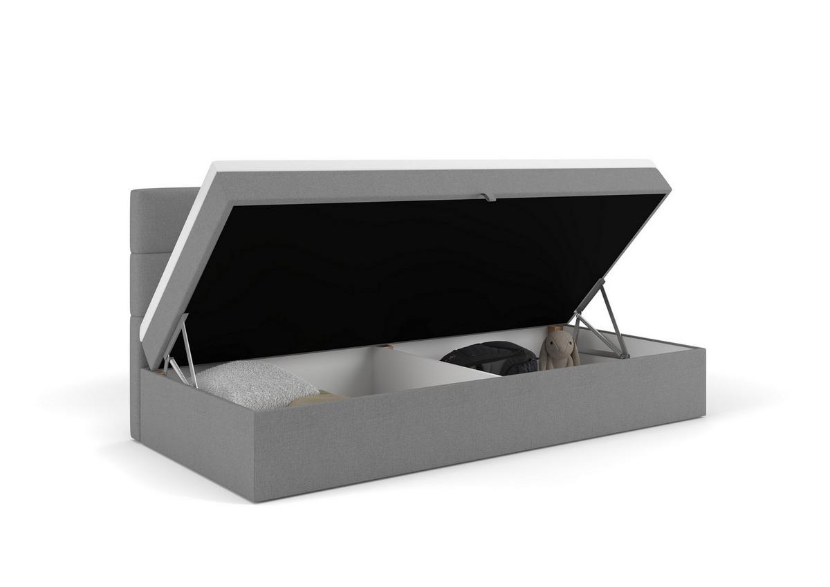 Heverő Taco 90/200cm - szürke, Konventionell, műanyag/faalapú anyag (90/200cm)