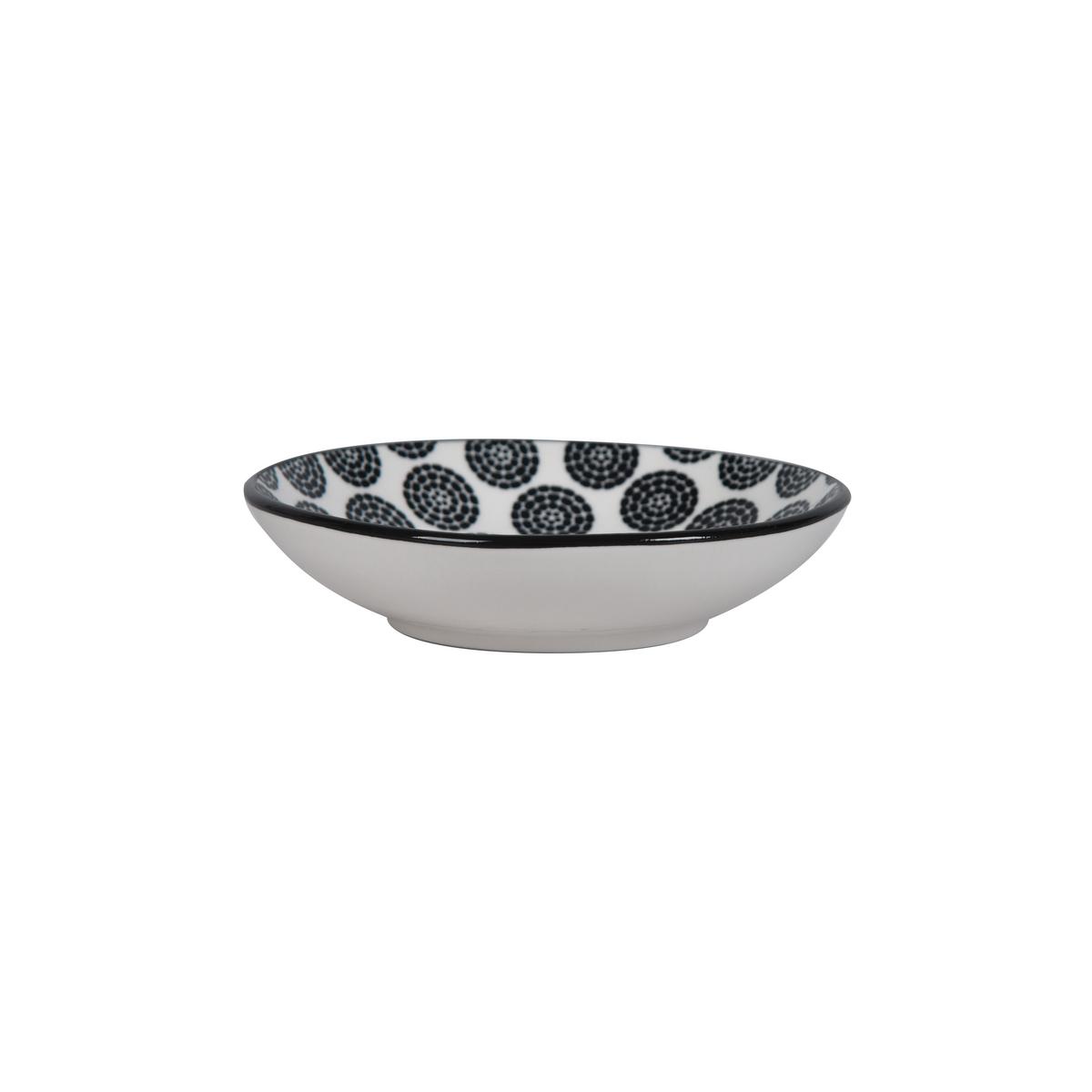 Dipschale Shiva Schwarz/Weiß - Schwarz/Weiß, LIFESTYLE, Keramik (10,1/2,4cm) - Mömax