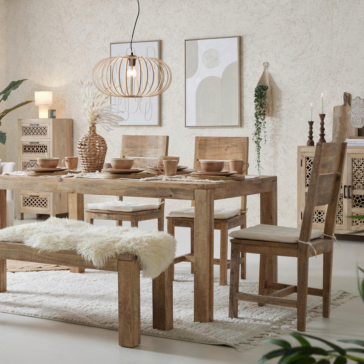 Sitzkissen Lola in Weiss ca. 40x40cm - Naturfarben, Konventionell (40/40/4cm) - Based