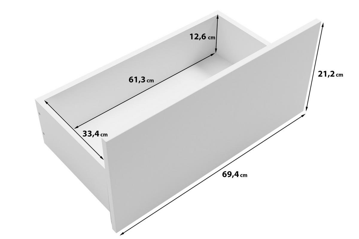 Comodă înaltă PHUKET - negru, Design, material pe bază de lemn (70/170/39cm) - P & B