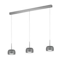 LAMPA WISZĄCA LED 36/2002.04/5285 FLUTE - kolor chromowy, Design, metal (110/4/200cm) - Helestra