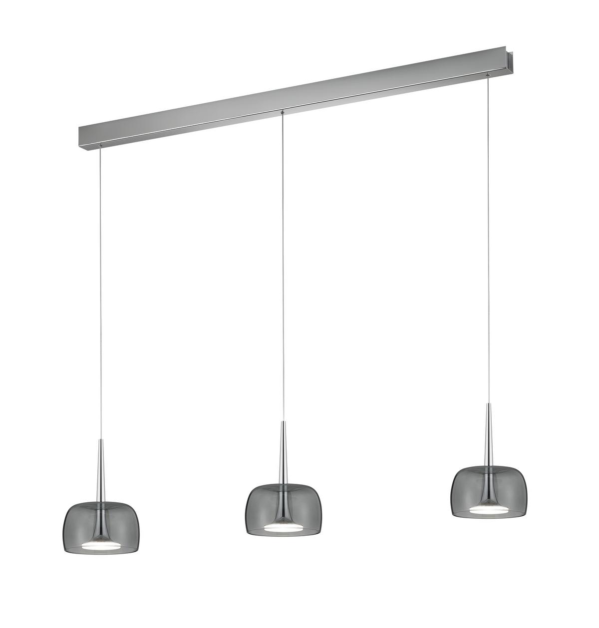 LAMPA WISZĄCA LED 36/2002.04/5285 FLUTE - kolor chromowy, Design, metal (110/4/200cm) - Helestra