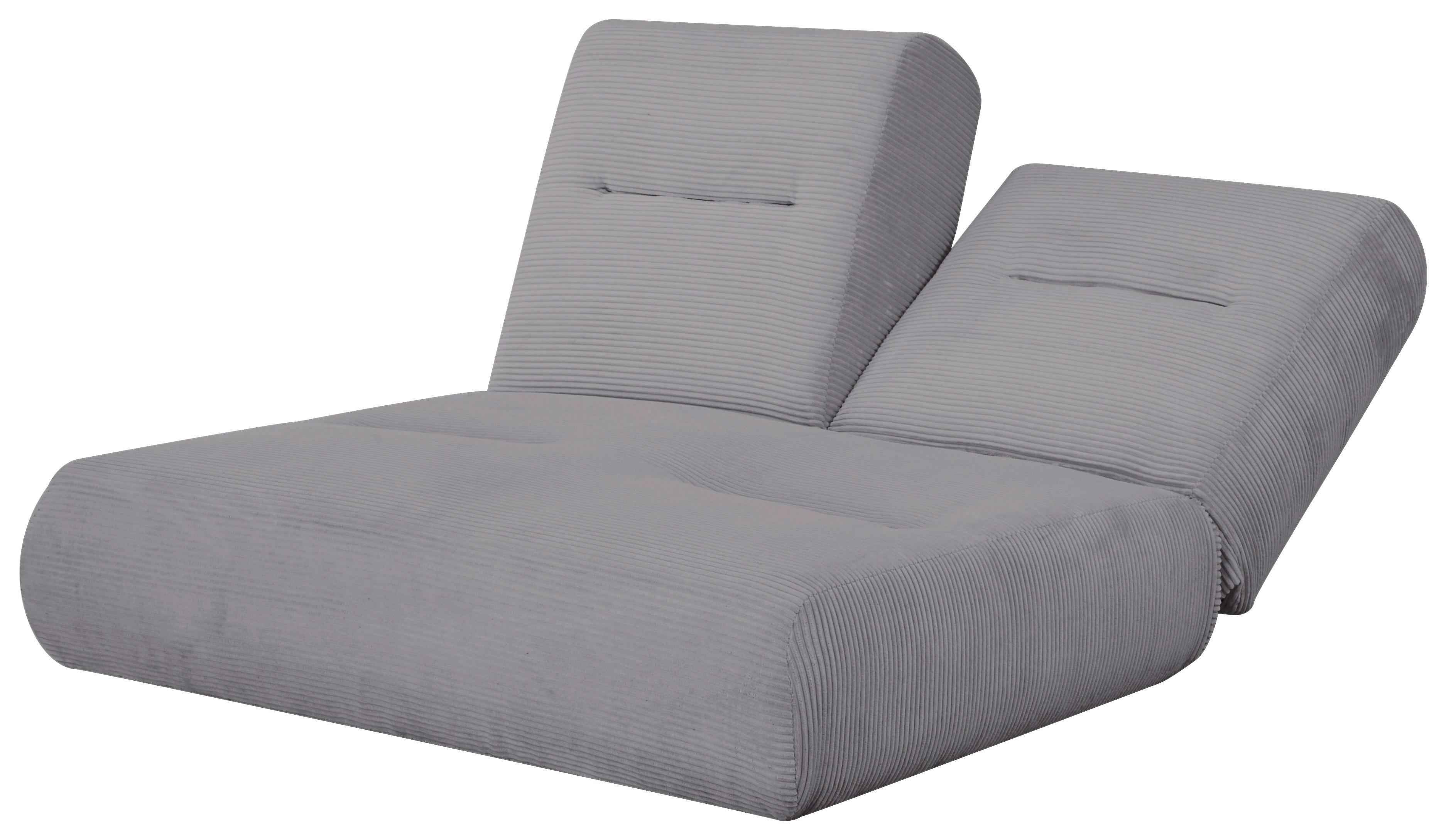 Zofa Luna, Siva, Funkcija Ležišča - siva, Design, tekstil (159/88/160cm) - Livetastic