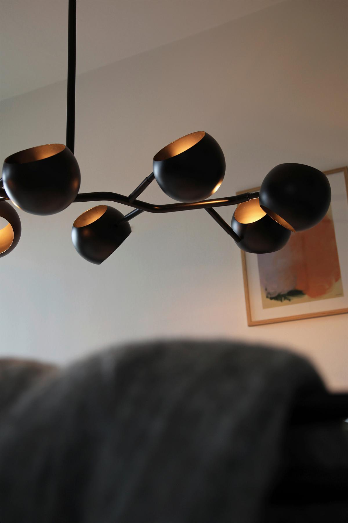 Hängeleuchte Edgar max. 40 Watt - Schwarz, Basics, Metall (55/55/119cm) - Markslöjd