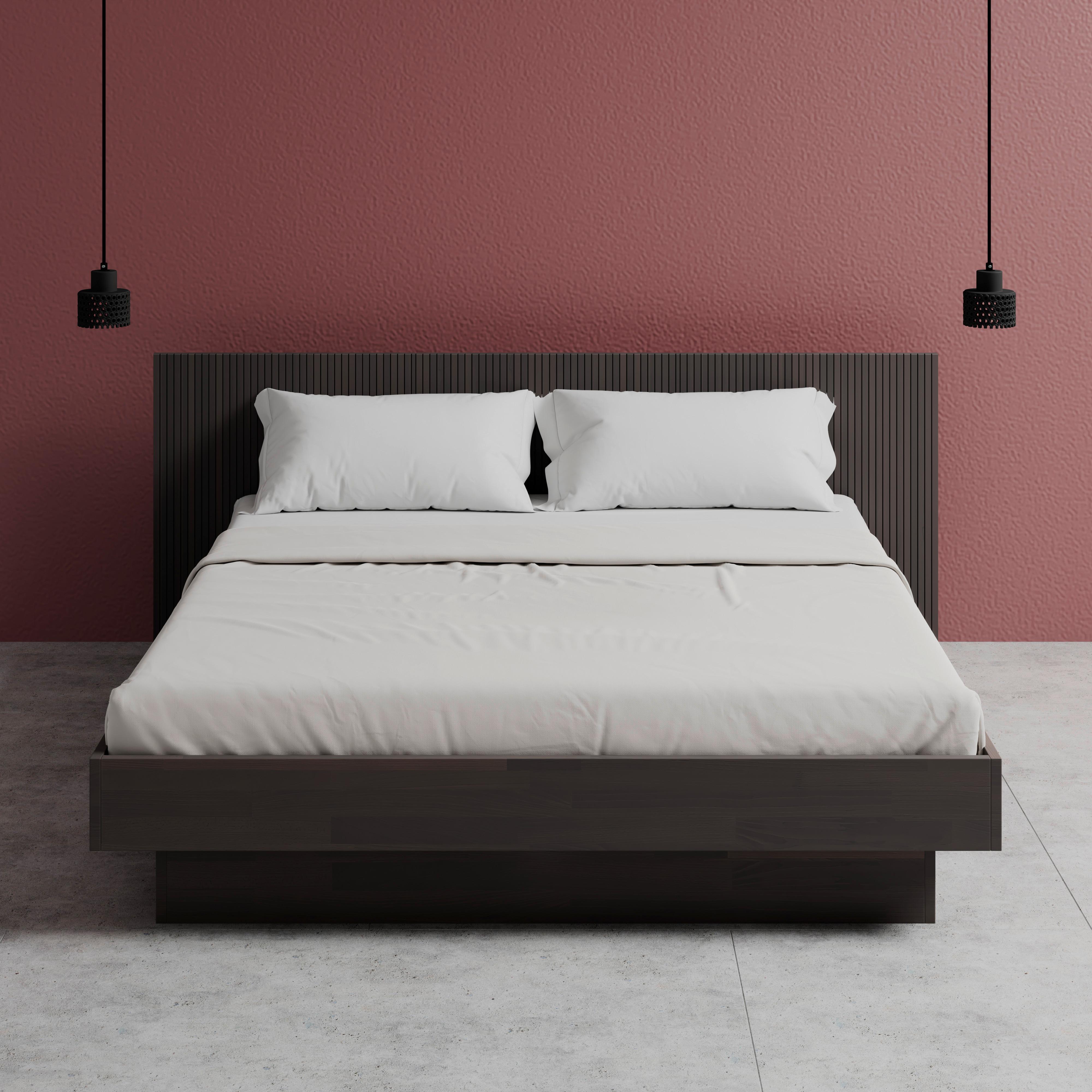 Bett Duna ca. 180x200 cm Kernbuche Echtholz - Kernbuche, MODERN, Holz (180/200cm) - Bessagi Home