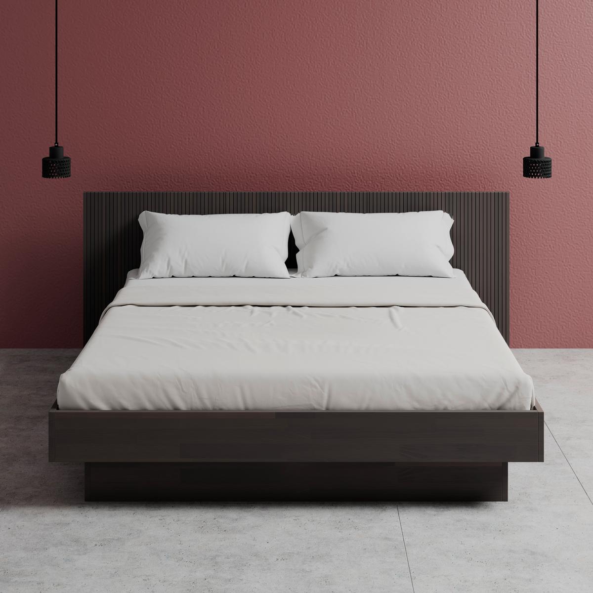 Bett Duna ca. 180x200 cm Kernbuche Echtholz - Kernbuche, MODERN, Holz (180/200cm) - Bessagi Home