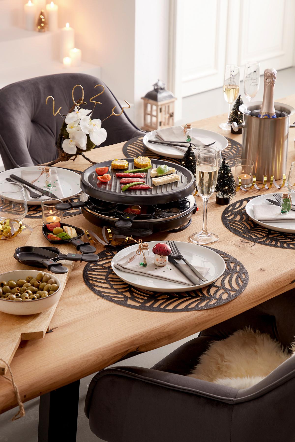 GRILL RACLETTE PK-R 066 - czarny, Konventionell, tworzywo sztuczne/metal (36.5/13/32.5cm) - Silva Homeline