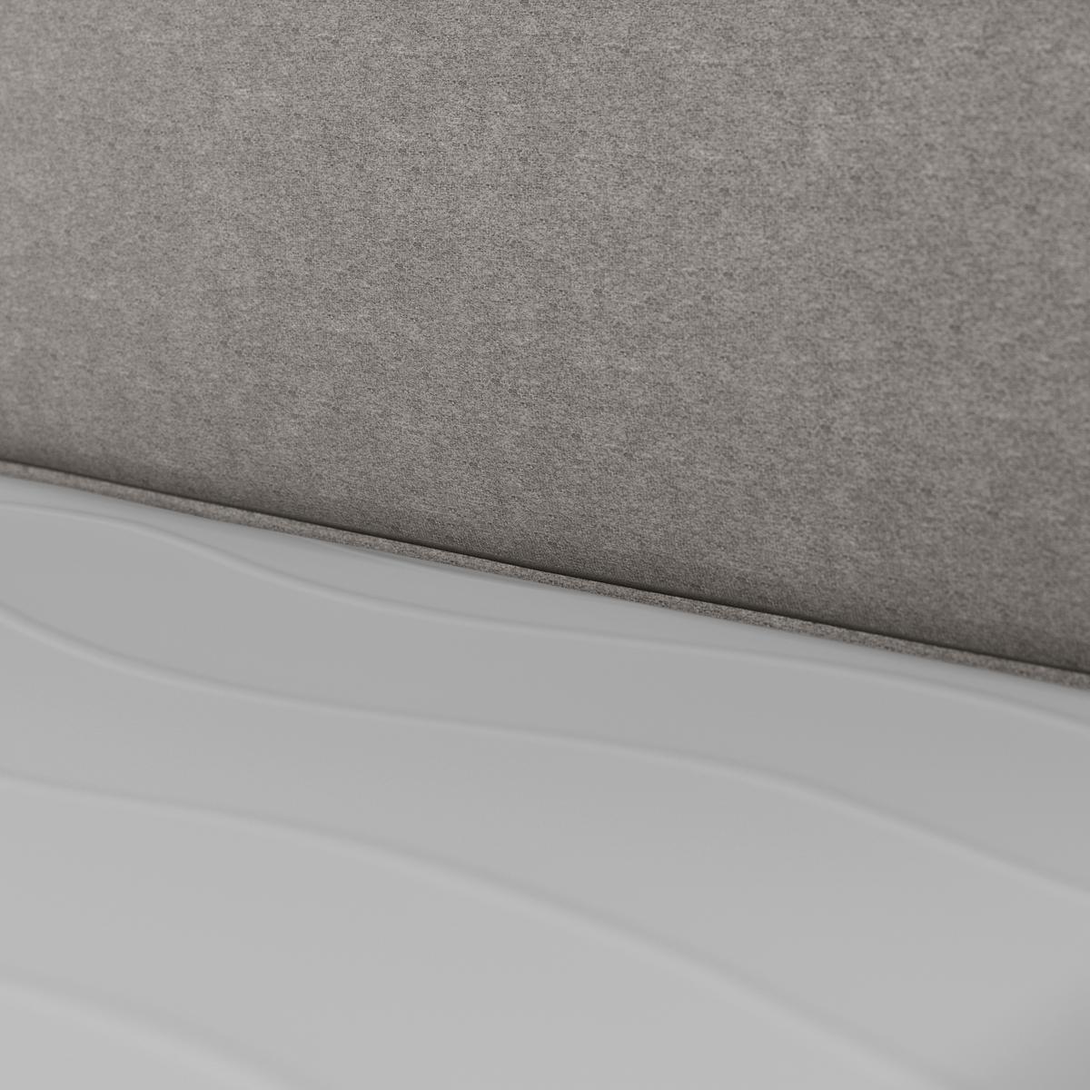 Boxspringbett Kyoto ca. 180x200 cm Silbergrau - Silberfarben, MODERN, Karton/Holzwerkstoff (180/200cm) - MID.YOU
