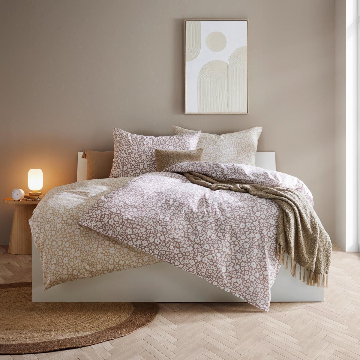 Bettwäsche Millefleur Mauve ca. 140x200cm - Mauve, MODERN, Textil (140/200cm) - Mömax