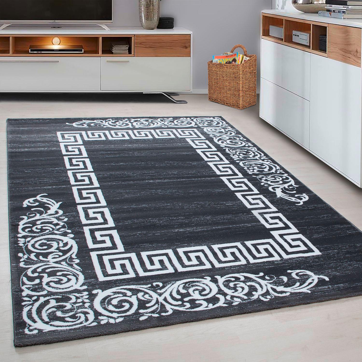 Webteppich Miami Grau ca. 80x300cm - Grau, Trend, Textil (80/300cm)