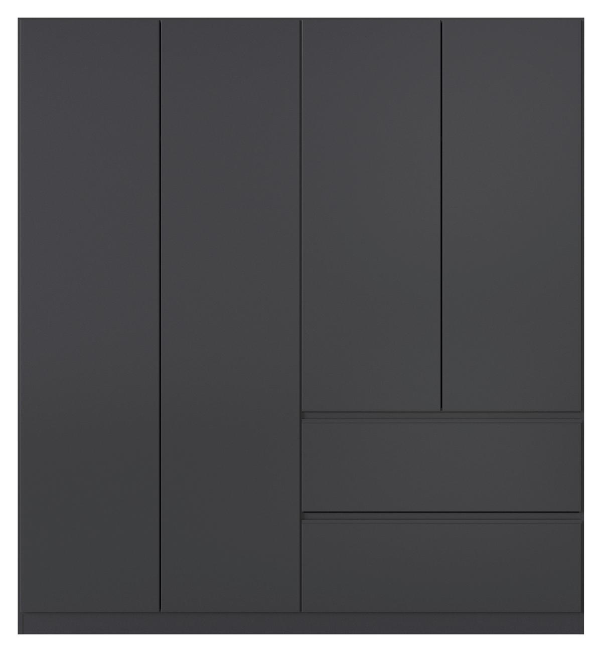 Omara S Klasičnimi Vrati Costa, Siva - siva, Moderno, leseni material (181/197/54cm) - Rauch Möbel