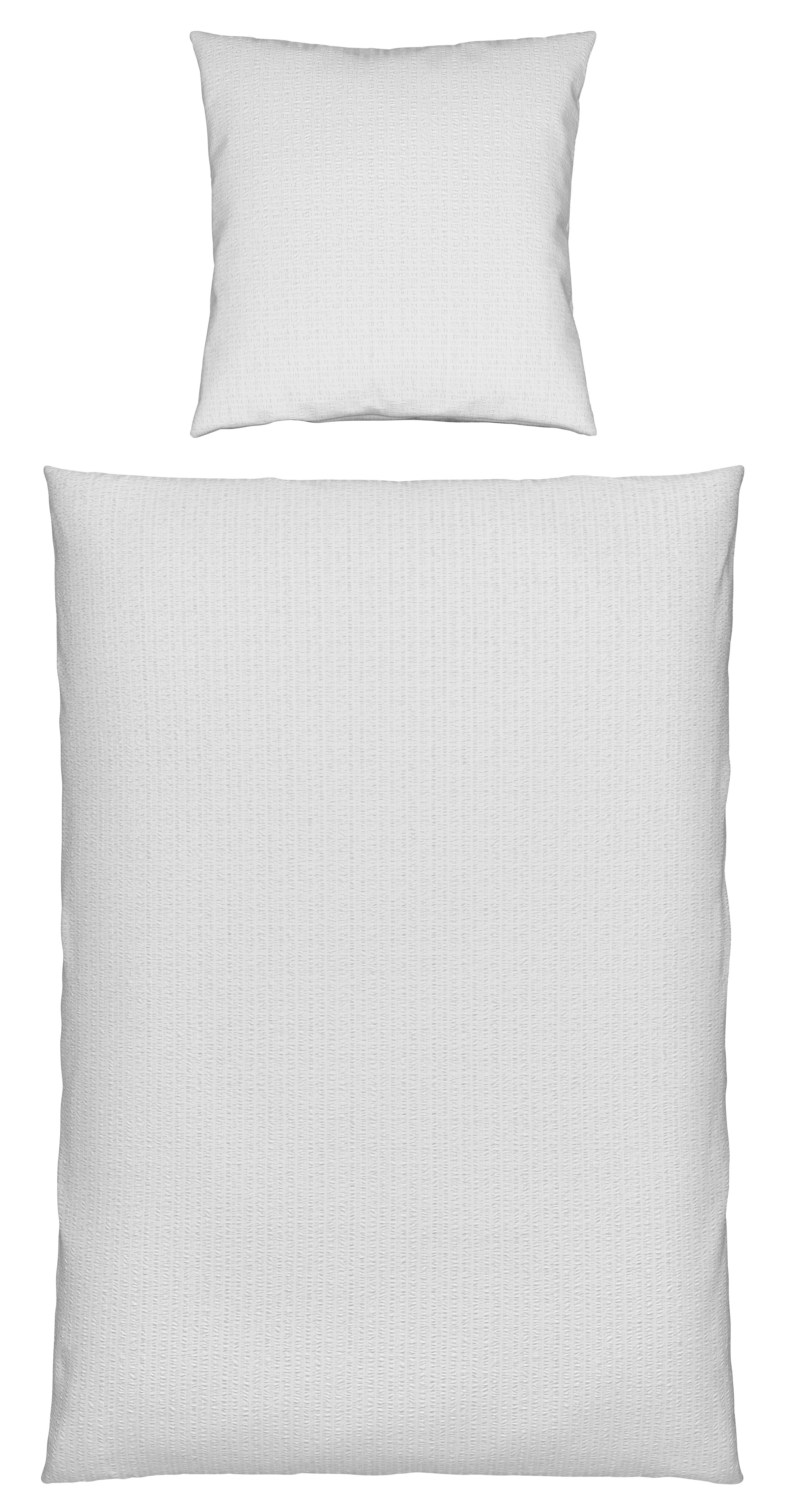Bettwäsche Gisi in Weiß ca. 135x200cm - Weiß, KONVENTIONELL, Textil (135/200cm) - Modern Living