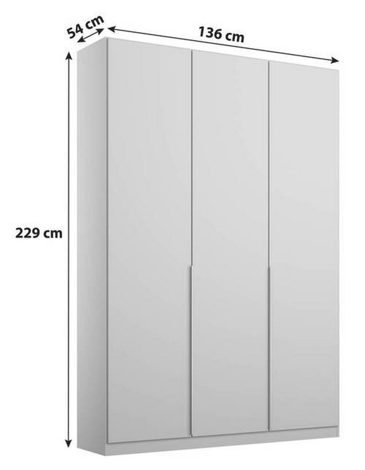ORMAR S KLASIČNIM VRATIMA ALABAMA - stejar Sonoma, Modern, material pe bază de lemn (136/229/54cm) - Modern Living