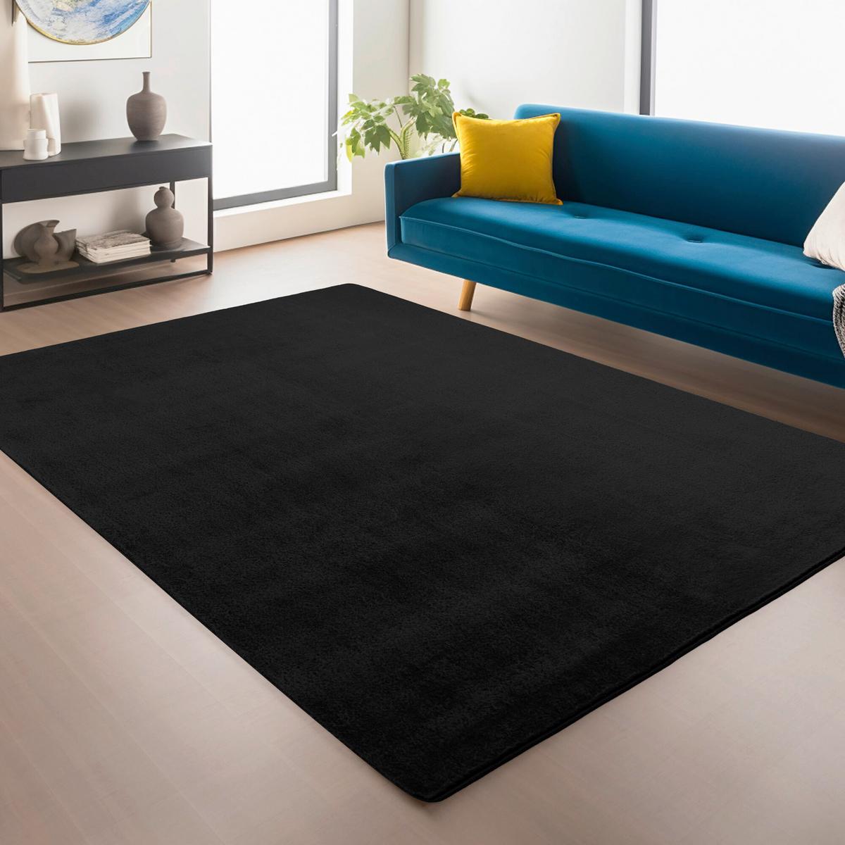Tkana Preproga Joy, Črna, 160x220cm - črna, Design, tekstil (160/220cm)