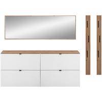 PRZEDPOKÓJ DIANA - biały/dąb artisan, Design, materiał drewnopochodny (255/179/37cm) - Voleo