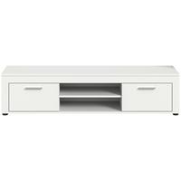 Komoda Jam - srebrne boje/crna, Design, drvni materijal/plastika (160/37/40cm) - Modern Living