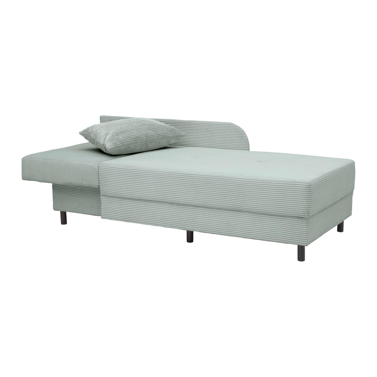 Liege Nova Grau - Schwarz/Grau, MODERN, Holz/Textil (85/62/145cm) - Mömax