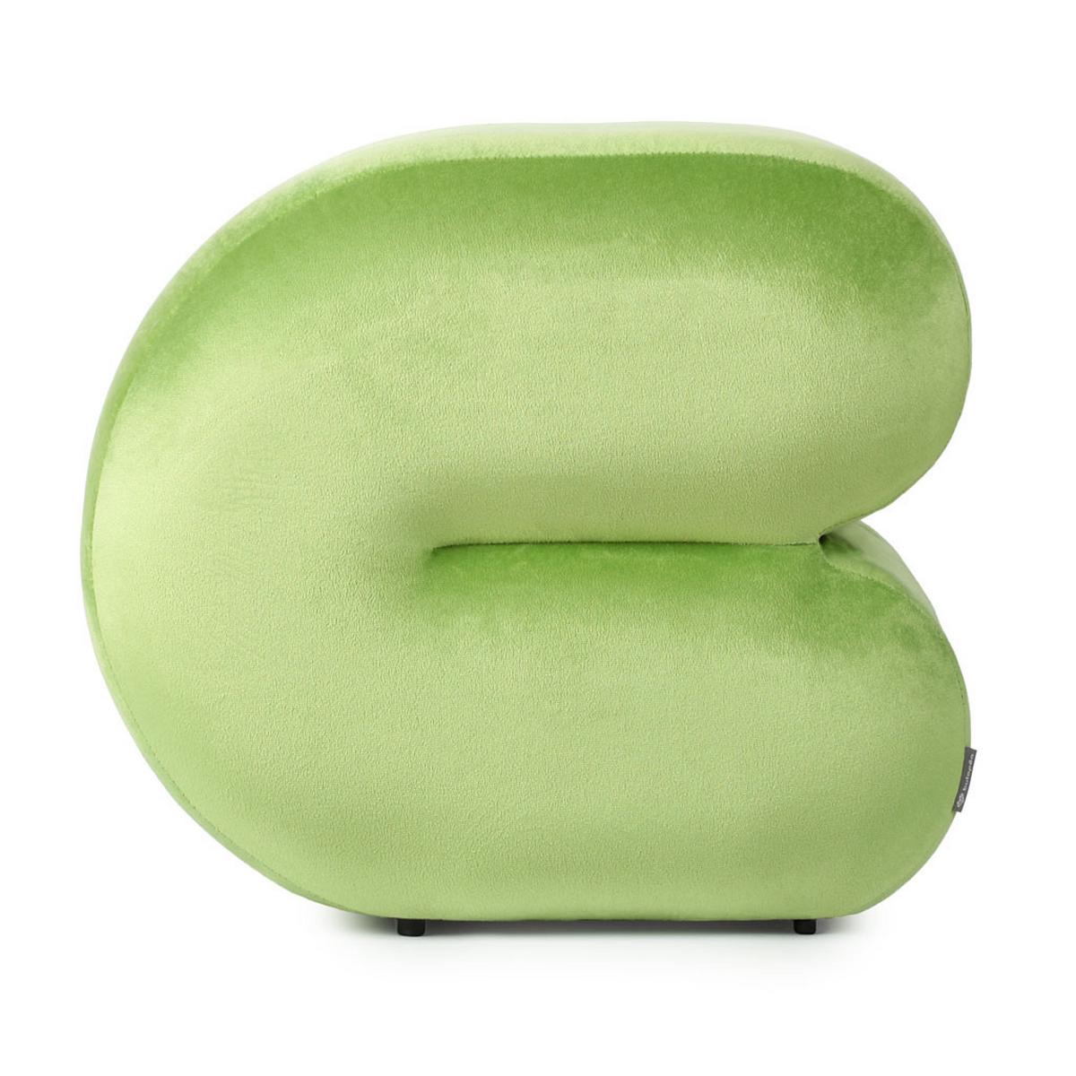 Ülőke Zöld Deho - zöld, Modern, faalapú anyag/textil (37/37cm)