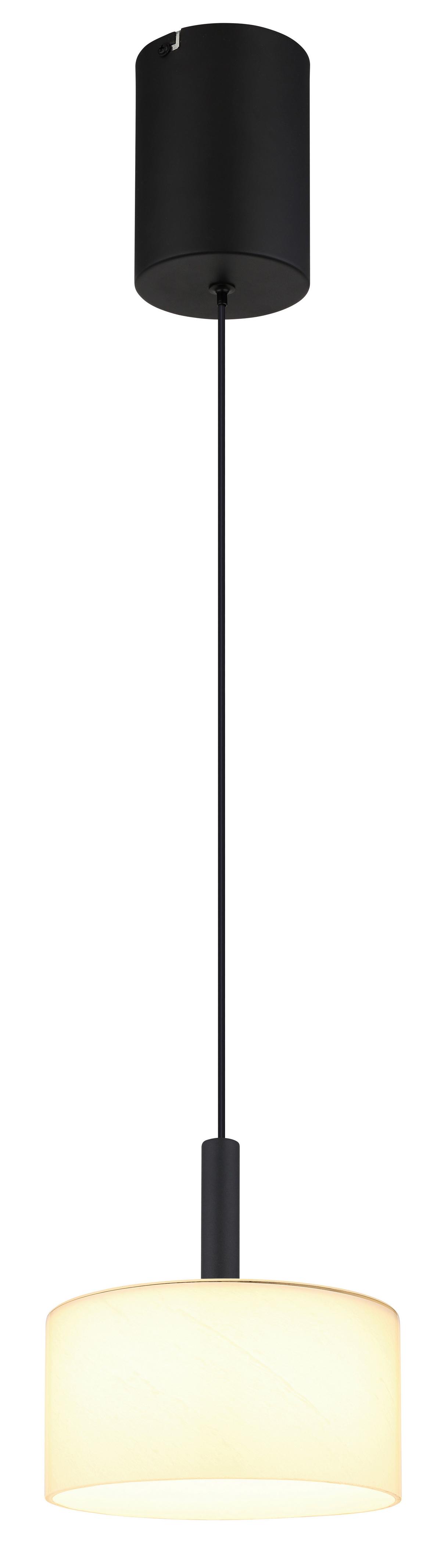 LED-HÄNGELEUCHTE 16052 TRENTON - Weiss/Schwarz, Design, Glas/Kunststoff (20/150cm) - Globo