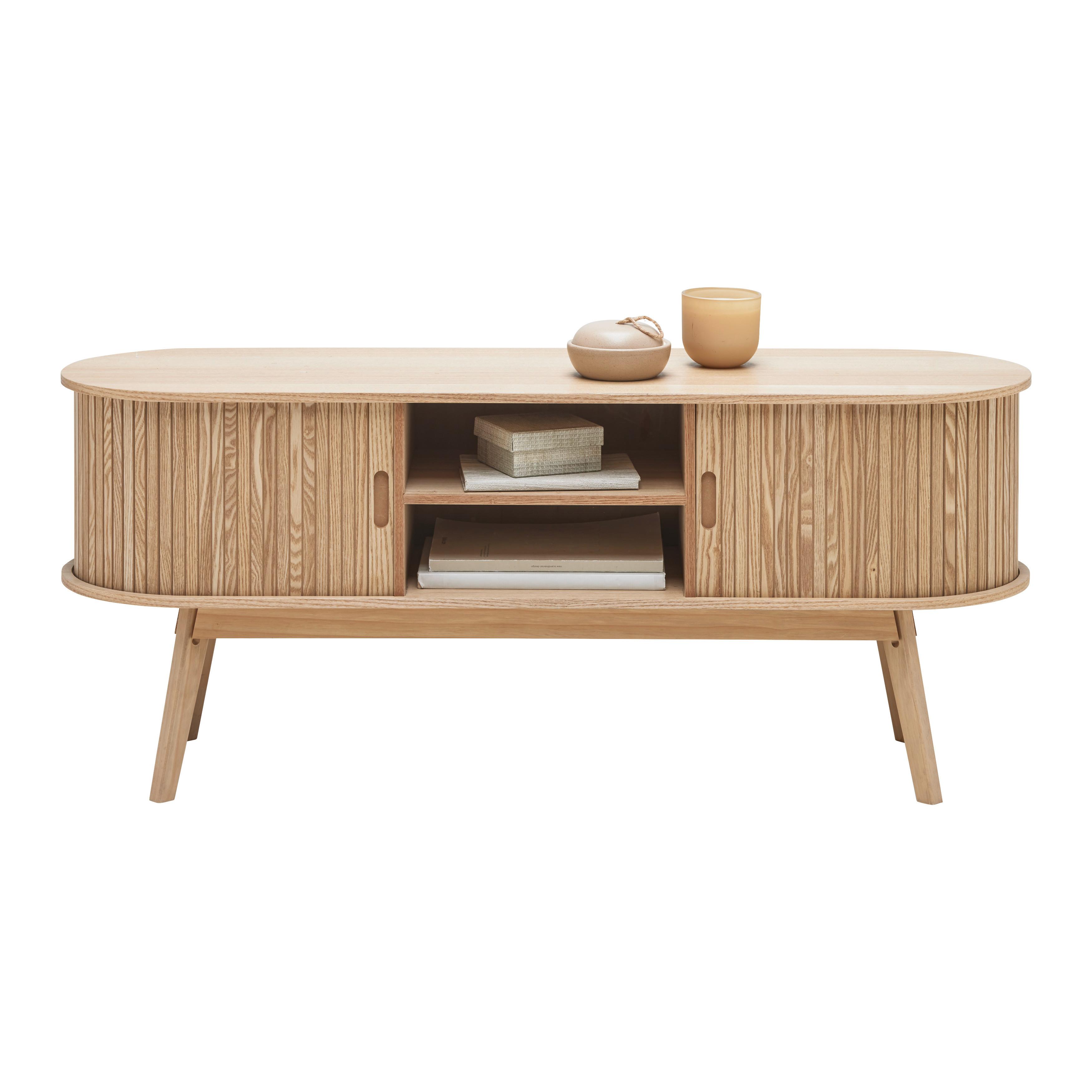 TV-BÄNK SKANDY - naturfärgad, Modern, trämaterial/trä (120/50/35cm) - Premium Living
