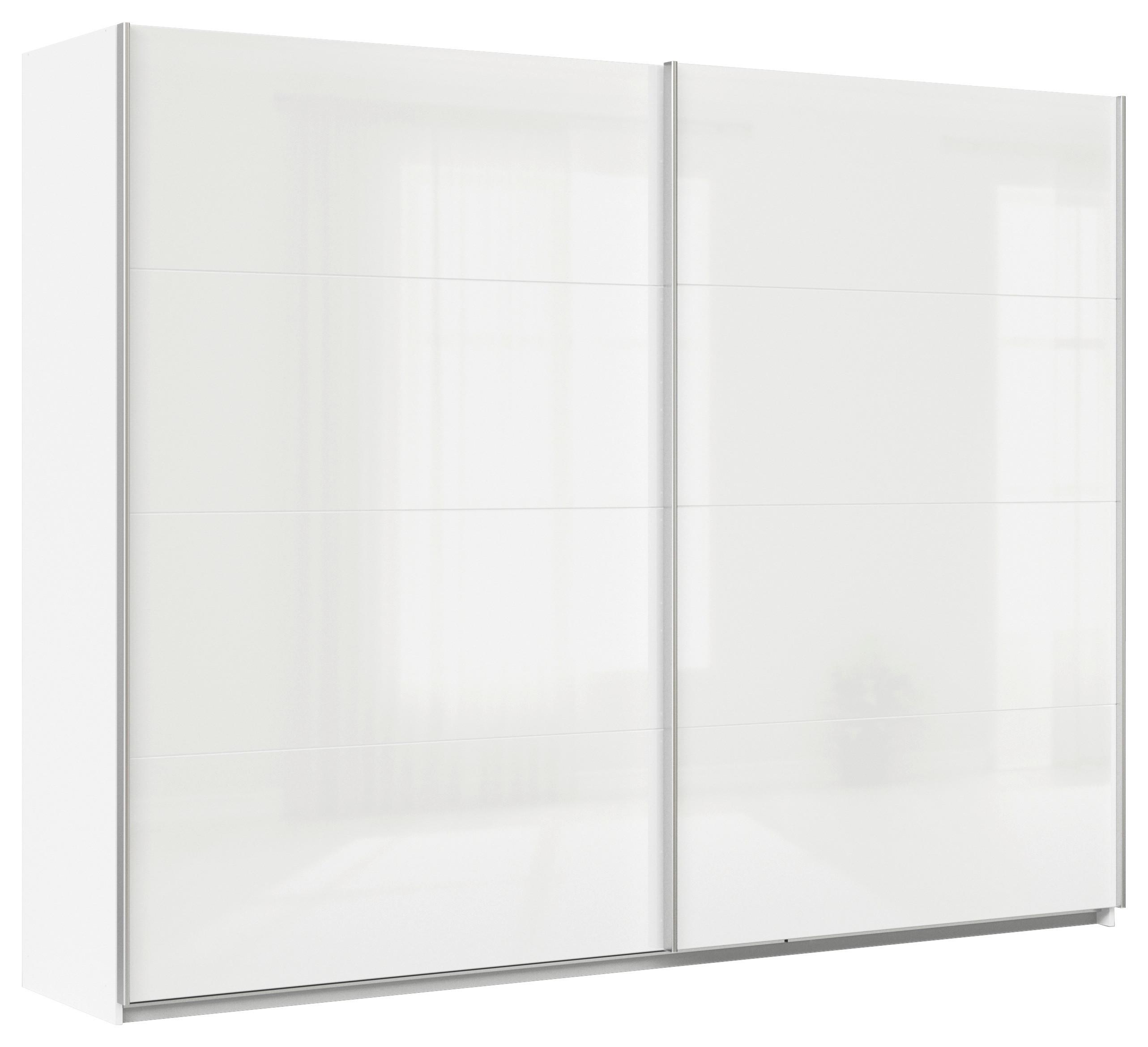 DULAP USI CULISANTE FELDKIRCH - alb/alb lucios intens, Modern, material pe bază de lemn (271/210/62cm)