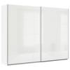 Ormar S Kliznim Vratima Feldkirch - bijela/bijela visoki sjaj, Moderno, drvni materijal/metal (271/210/62cm) - Modern Living
