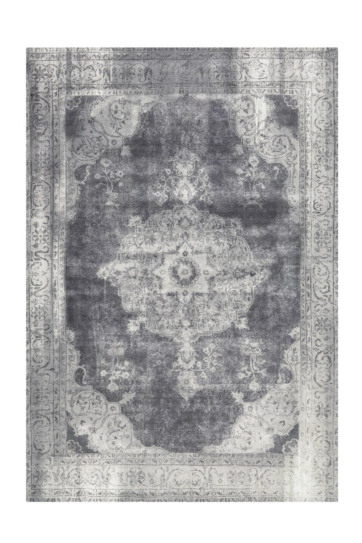 FLACHWEBETEPPICH VINTAGE 8400 GRAU - Grau, Konventionell, Textil (200/290cm) - Kayoom