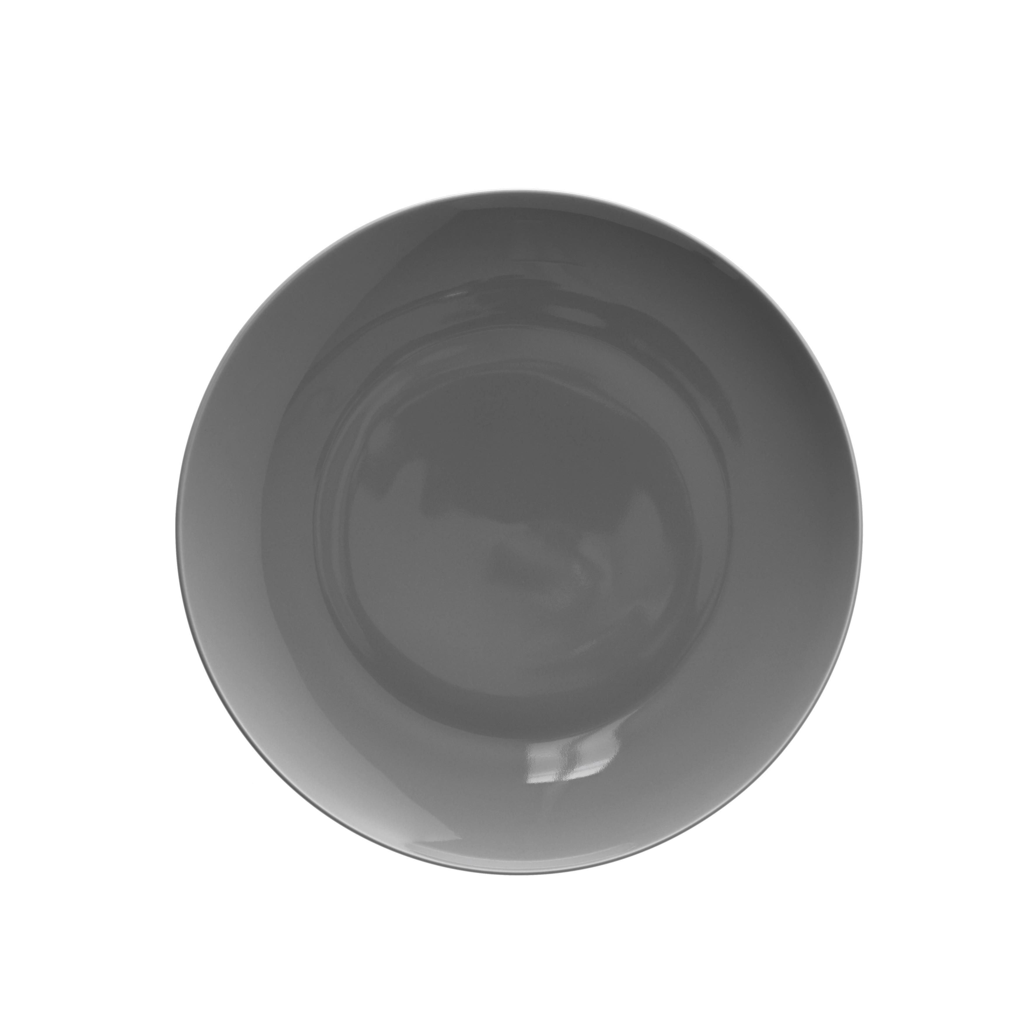 Dessertteller Sandy aus Keramik Ø ca. 20,4cm - Grau, KONVENTIONELL, Keramik (20,4/1,8cm) - Mömax modern living