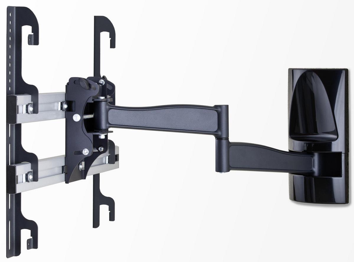 TV-Wandhalter WS 300 ca. 65x48 cm Schwarz - Schwarz, KONVENTIONELL, Metall (65/48/67cm) - MID.YOU