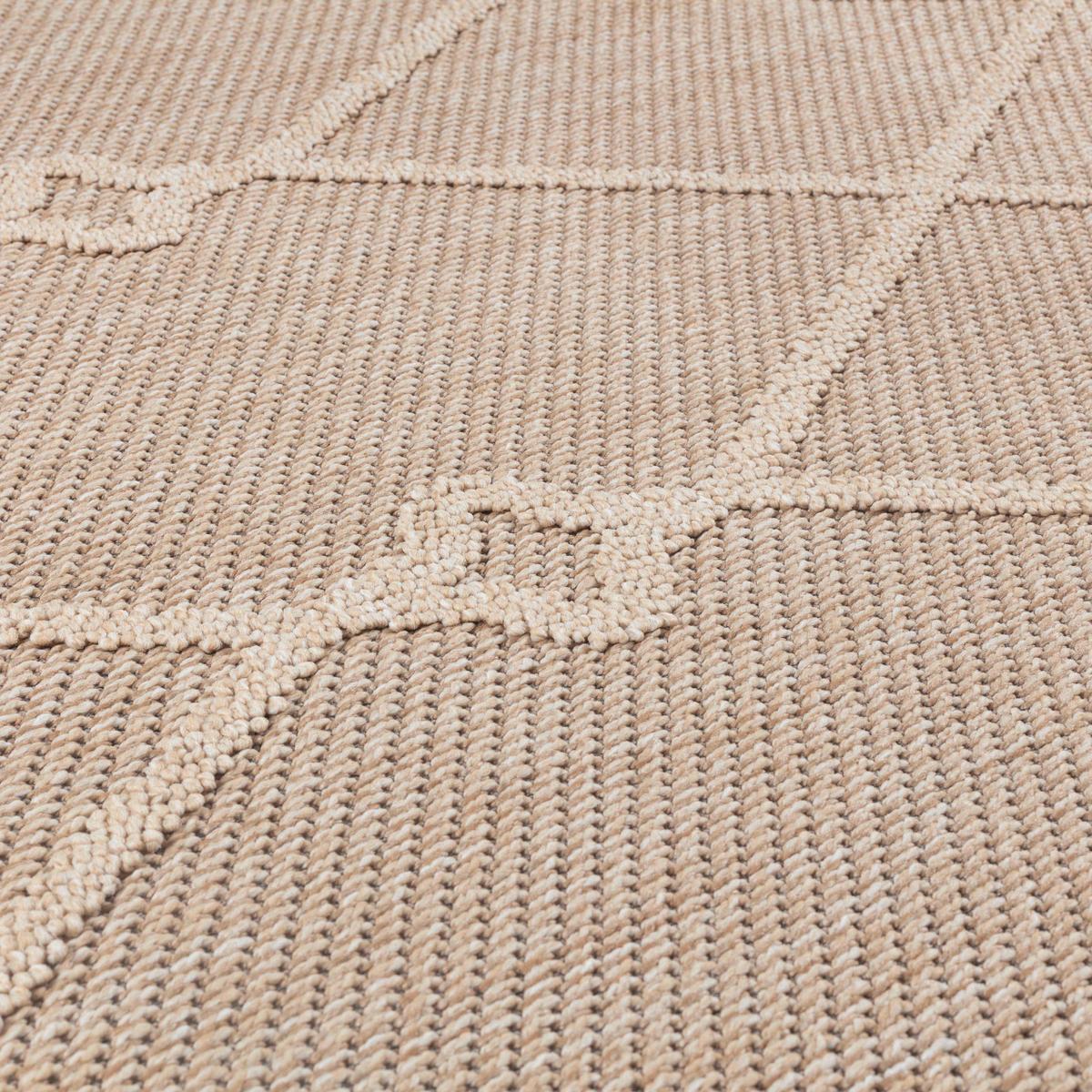 Outdoorteppich Patara Beige ca. 80x150cm - Beige, Design, Textil (80/150cm) - Novel