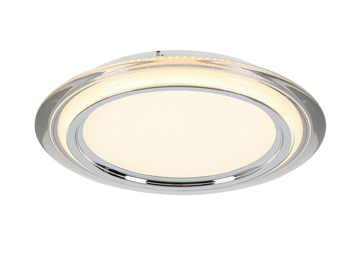LAMPA SUFITOWA LED MACON *SBN* - biały/przezroczysty, Design, tworzywo sztuczne/metal (45/6cm) - Novel