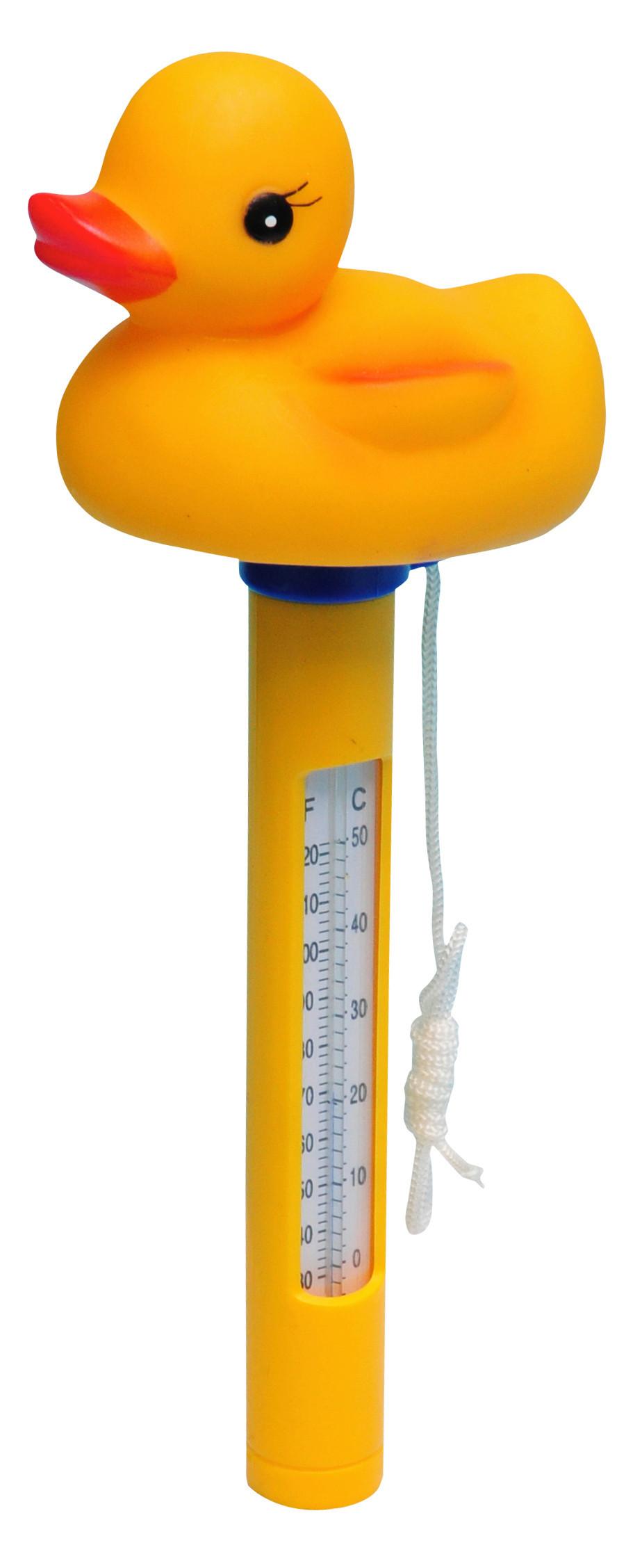 Fürdő Hőmérő Pooltrend Úszó Hőmérő - borostyánszínű/narancs, Basics, műanyag (11/20/7.5cm)