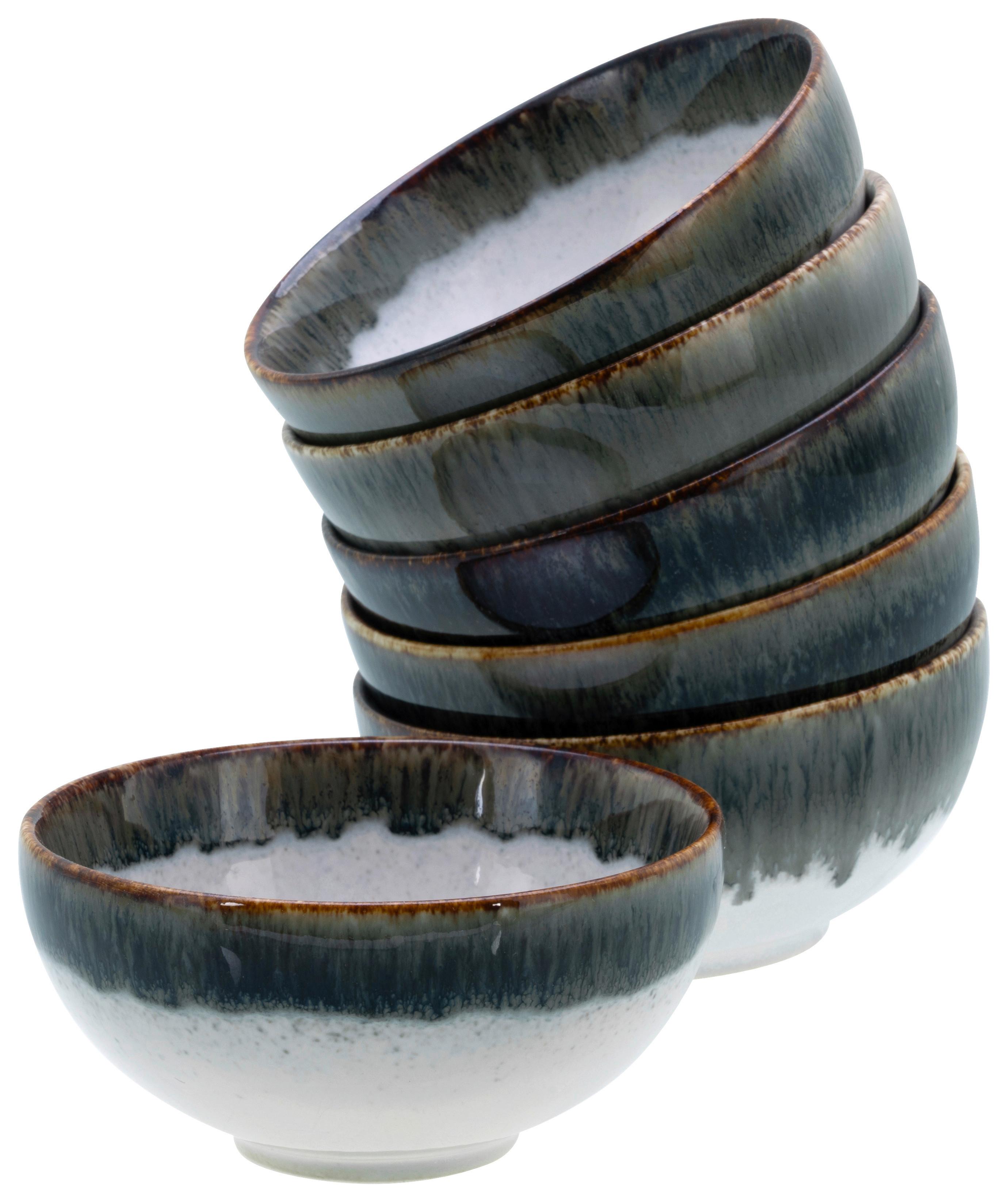 Set Skodelic Za Omake Cascade Stein, 6-Delni - siva/bela, Design, keramika (11,5cm) - Creatable