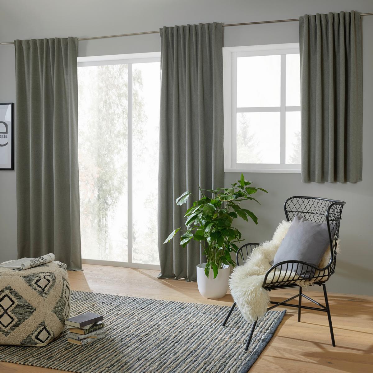 Készfüggöny Ulrich 135/245cm - szürke, textil (135/245cm) - Modern Living